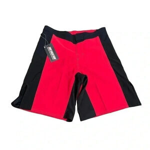 Revgear Spartan Pro Gear Blank Red Black MMA Fight Shorts Men’s XS New with Tag